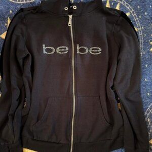 Y2k blinged bebe zip up